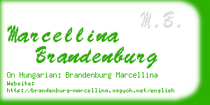 marcellina brandenburg business card